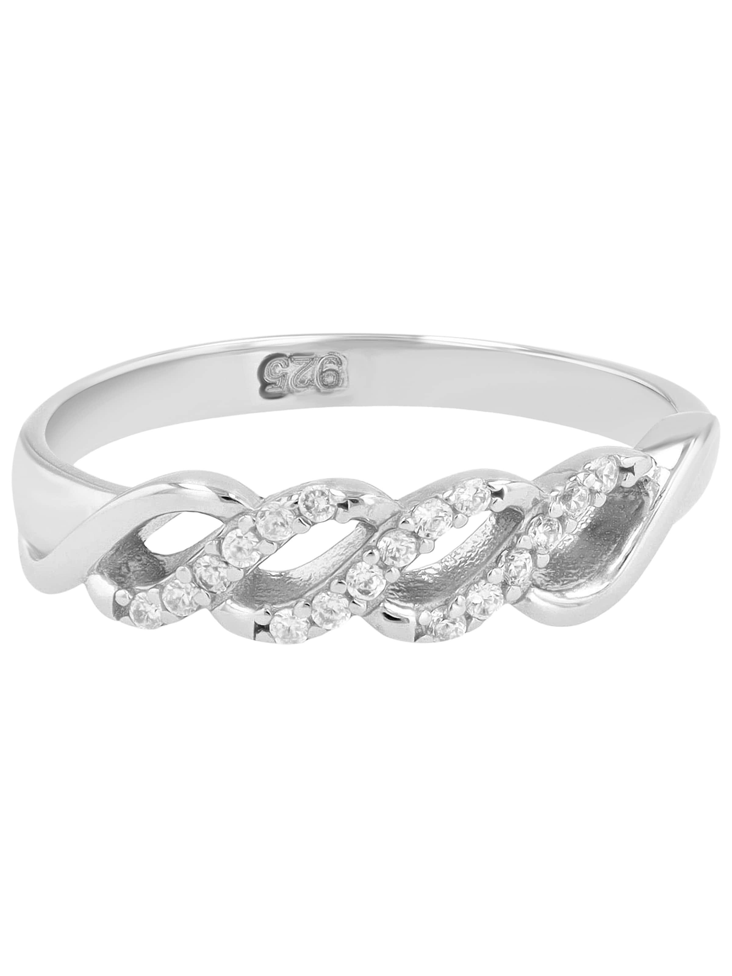 Akzent Ring 'Prata' in Silver: front