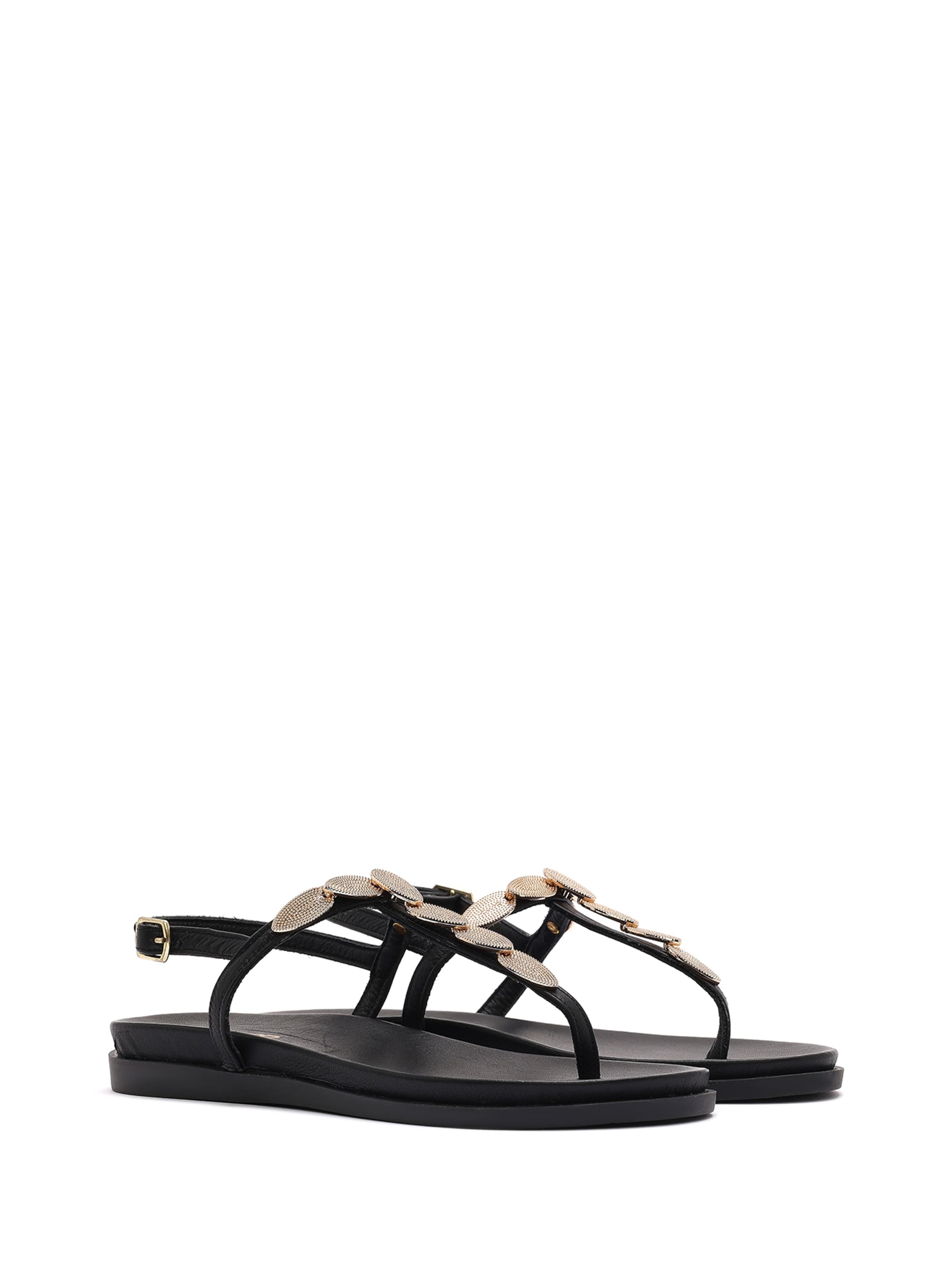 Derimod T-bar sandals in Black