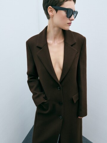 MANGO Between-Seasons Coat 'Brownie' in Brown