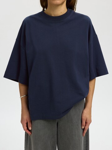 SELECTED Oversize tričko 'SLFColwoman' - Modrá