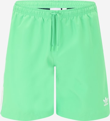 Shorts de bain 'Adicolor' ADIDAS ORIGINALS en vert : devant