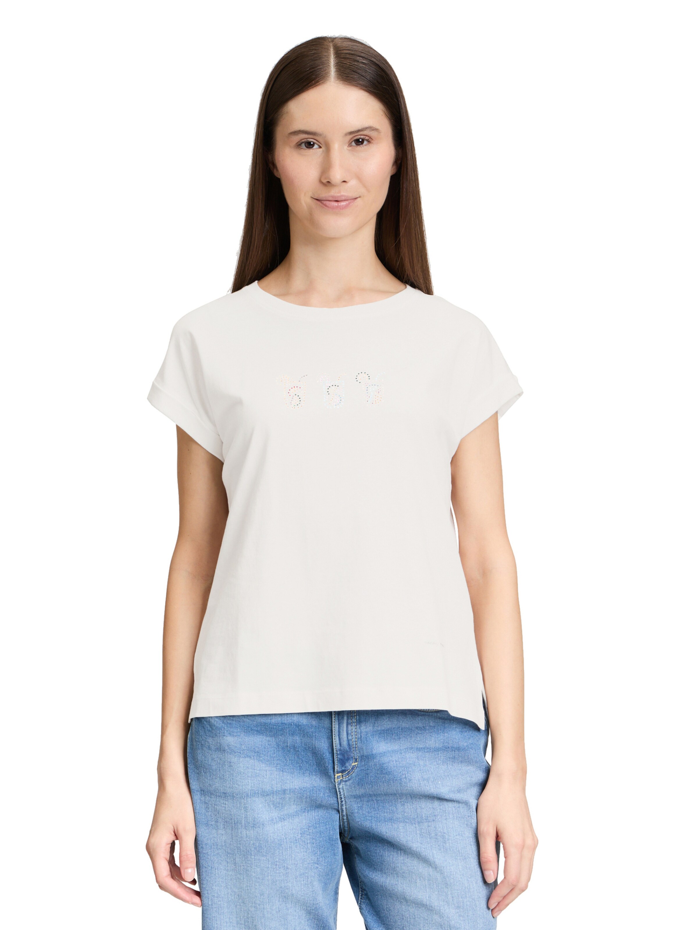 Cartoon Shirt in White: front