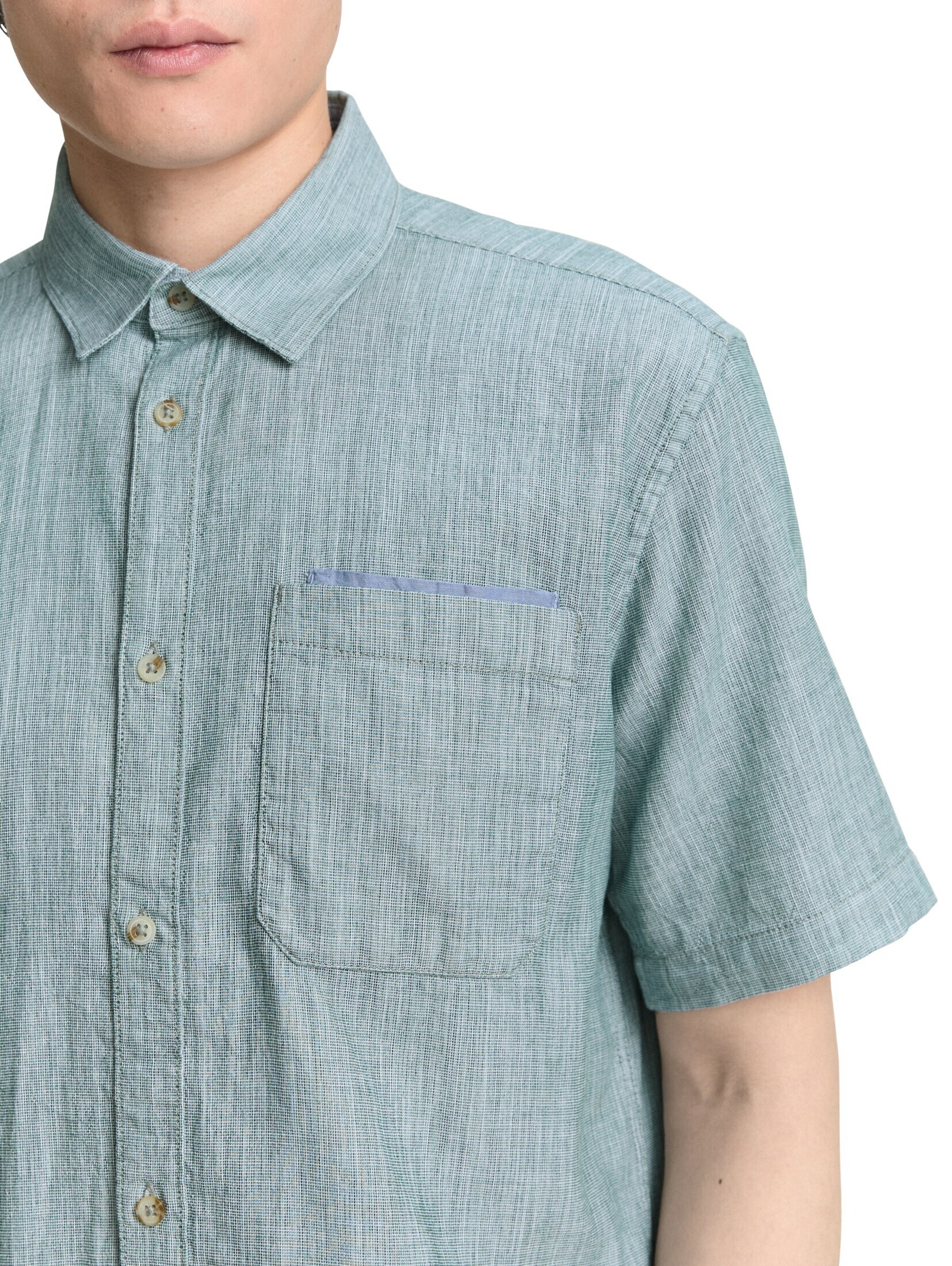 TOM TAILOR Regular Fit Hemd in Grün