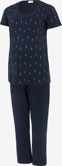 Mamalicious Curve Pyjama 'Bea' in de kleur Nachtblauw / Wit, Productweergave