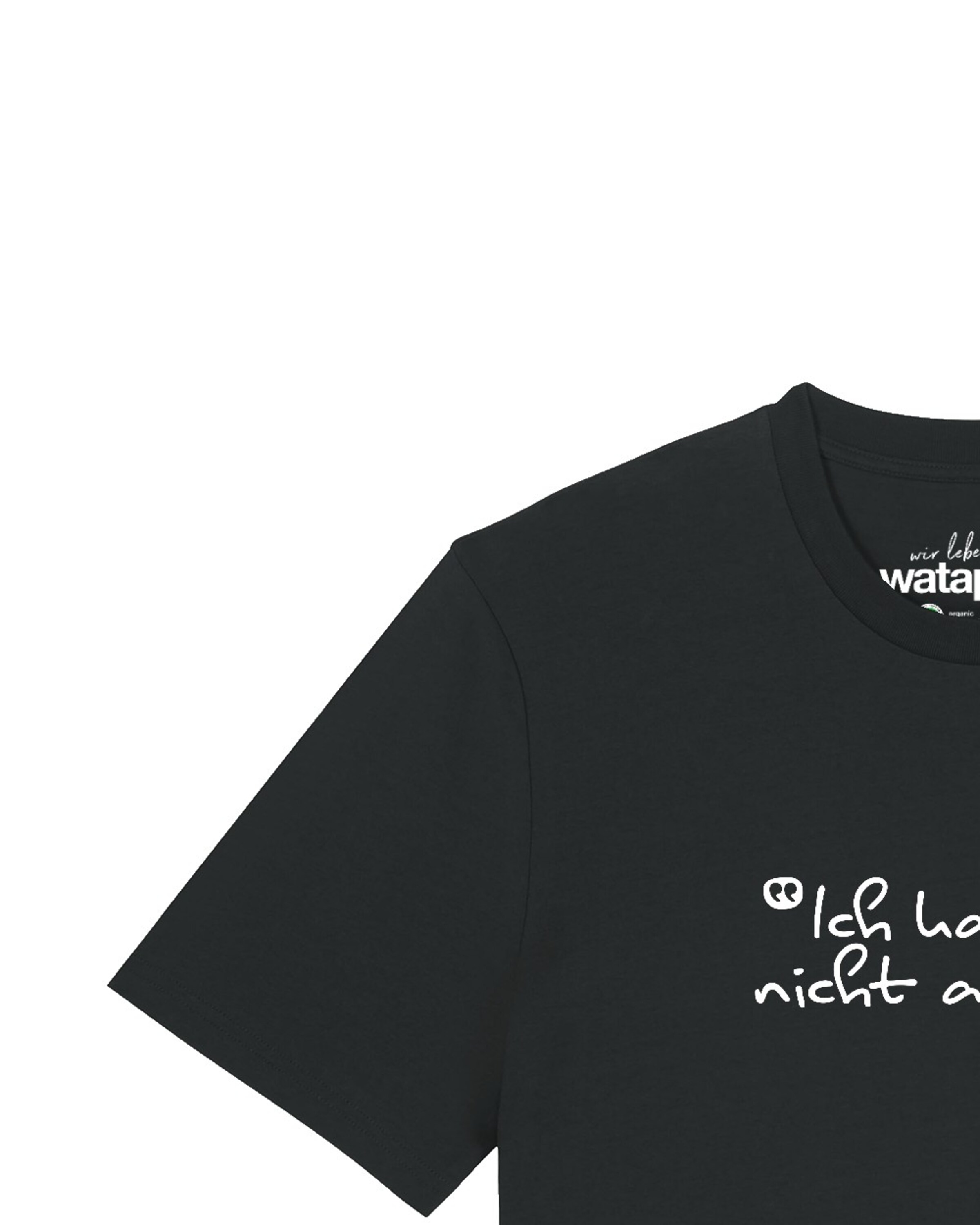 Watapparel Shirt 'Ich Kann So Nicht Arbeiten' in Black