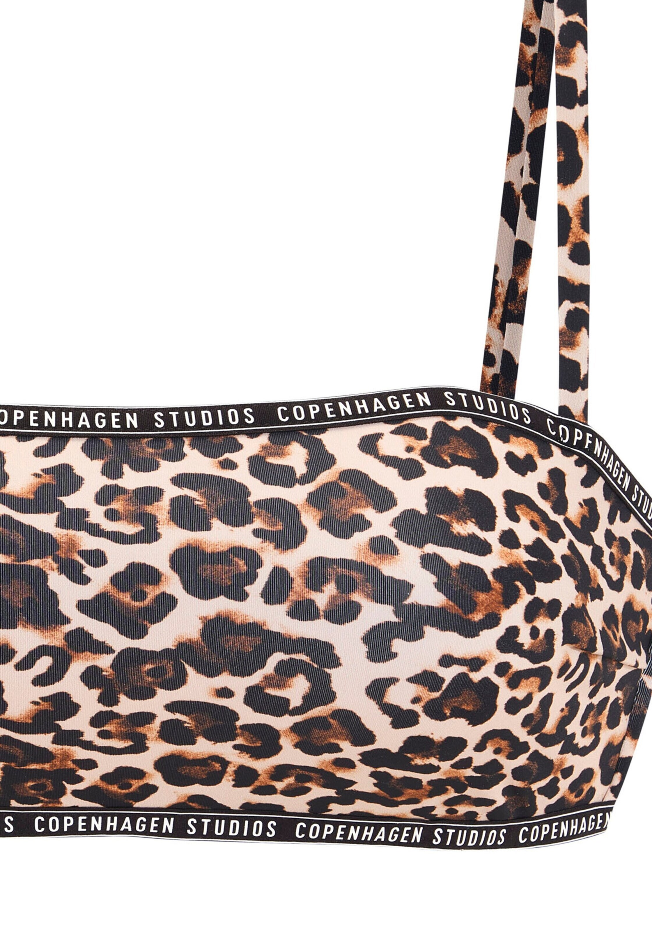 brūns Copenhagen Studios Bandeau Bikini augšdaļa