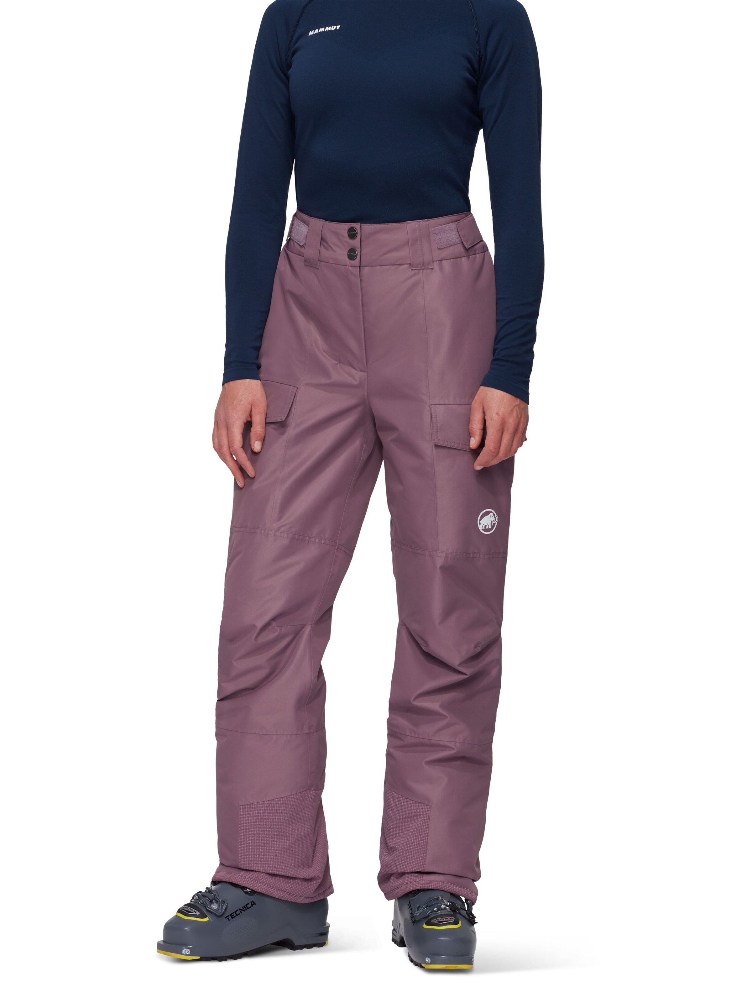 MAMMUT Regular Outdoor Pants 'Fall Line HS Thermo' in Purple: front