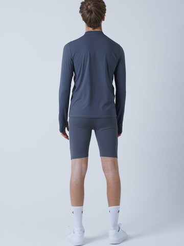 SPORTKIND Performance shirt 'Langarmshirt High-Neck' in Grey