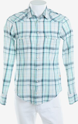 BOSS Orange Button Up Shirt in S in Green: front