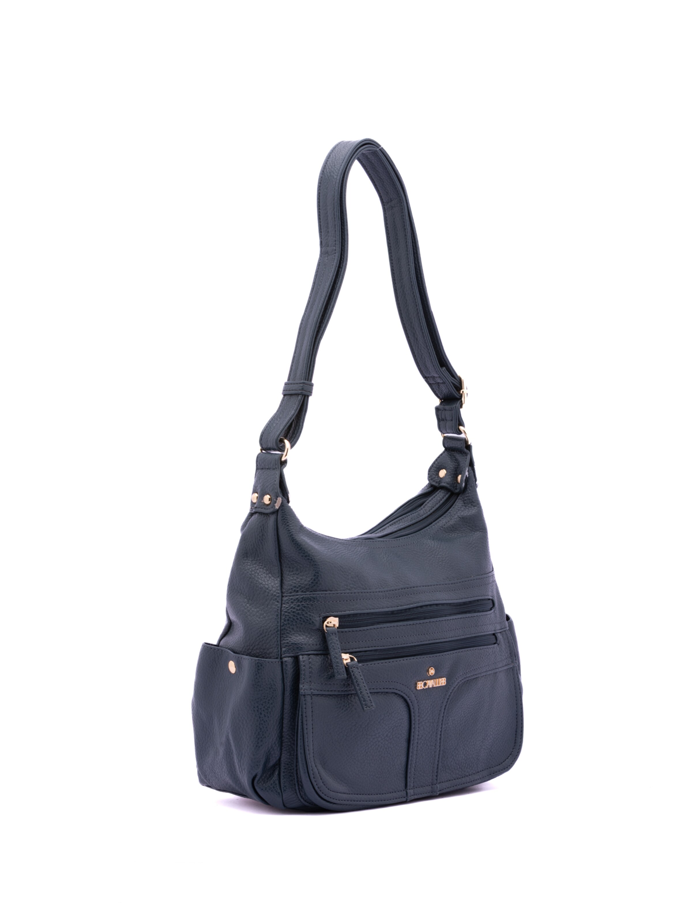 Borsa a spalla 'Borsa a Spalla Donna Ecopelle - Zip e Tasche Multiple' di B. Cavalli in blu