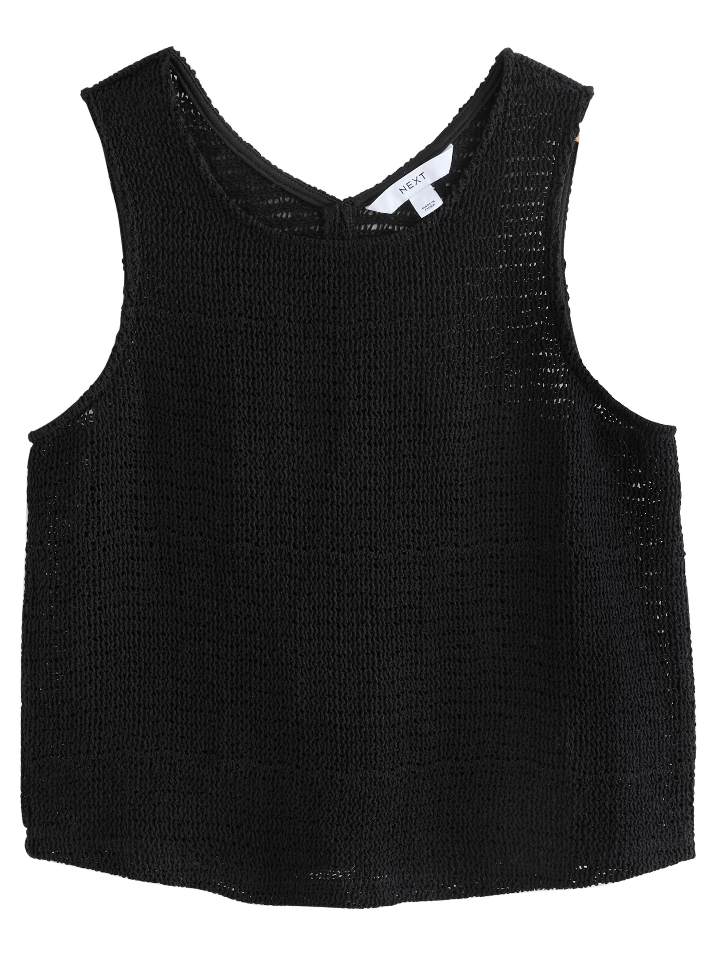 Next Neuletoppi värissä musta: etupuoli