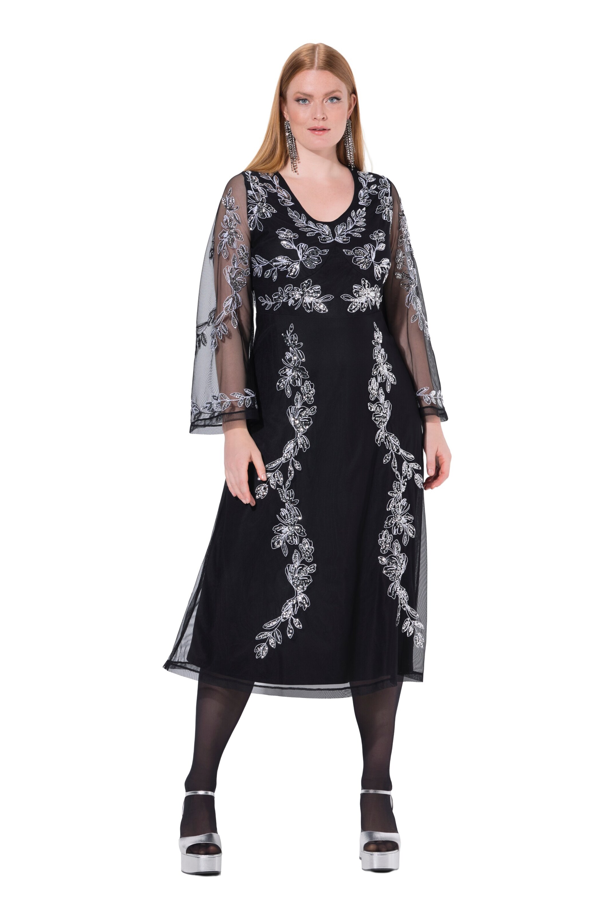 Ulla Popken Dress in Black: front