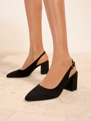 Escarpins à bride arrière Friends Like These en noir