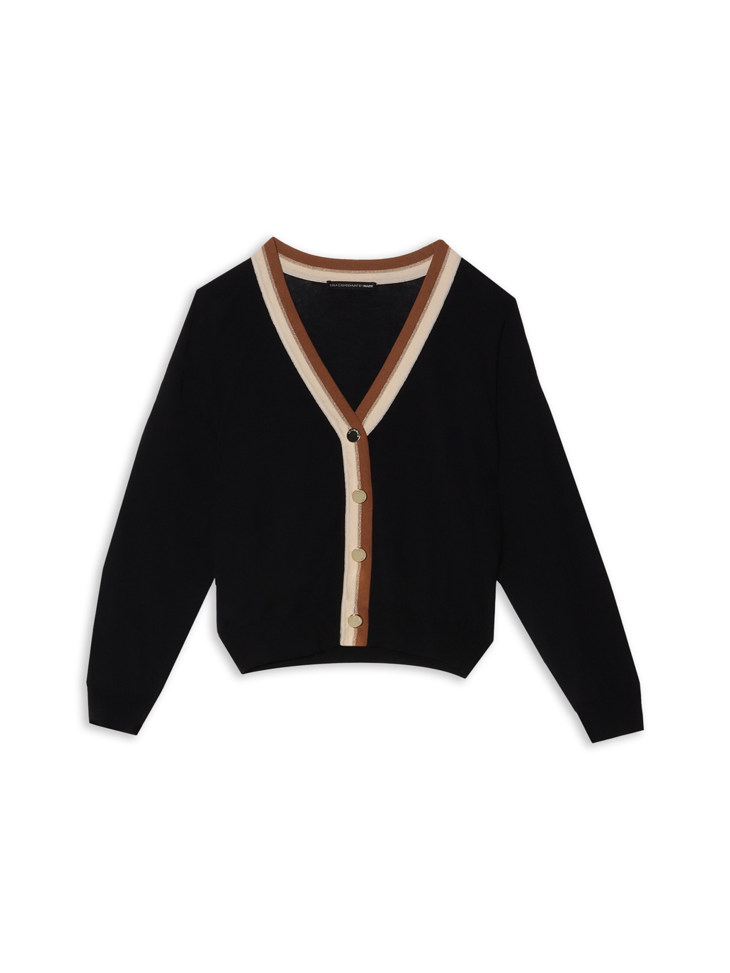 Lola Casademunt - Casaco de malha em preto: frente