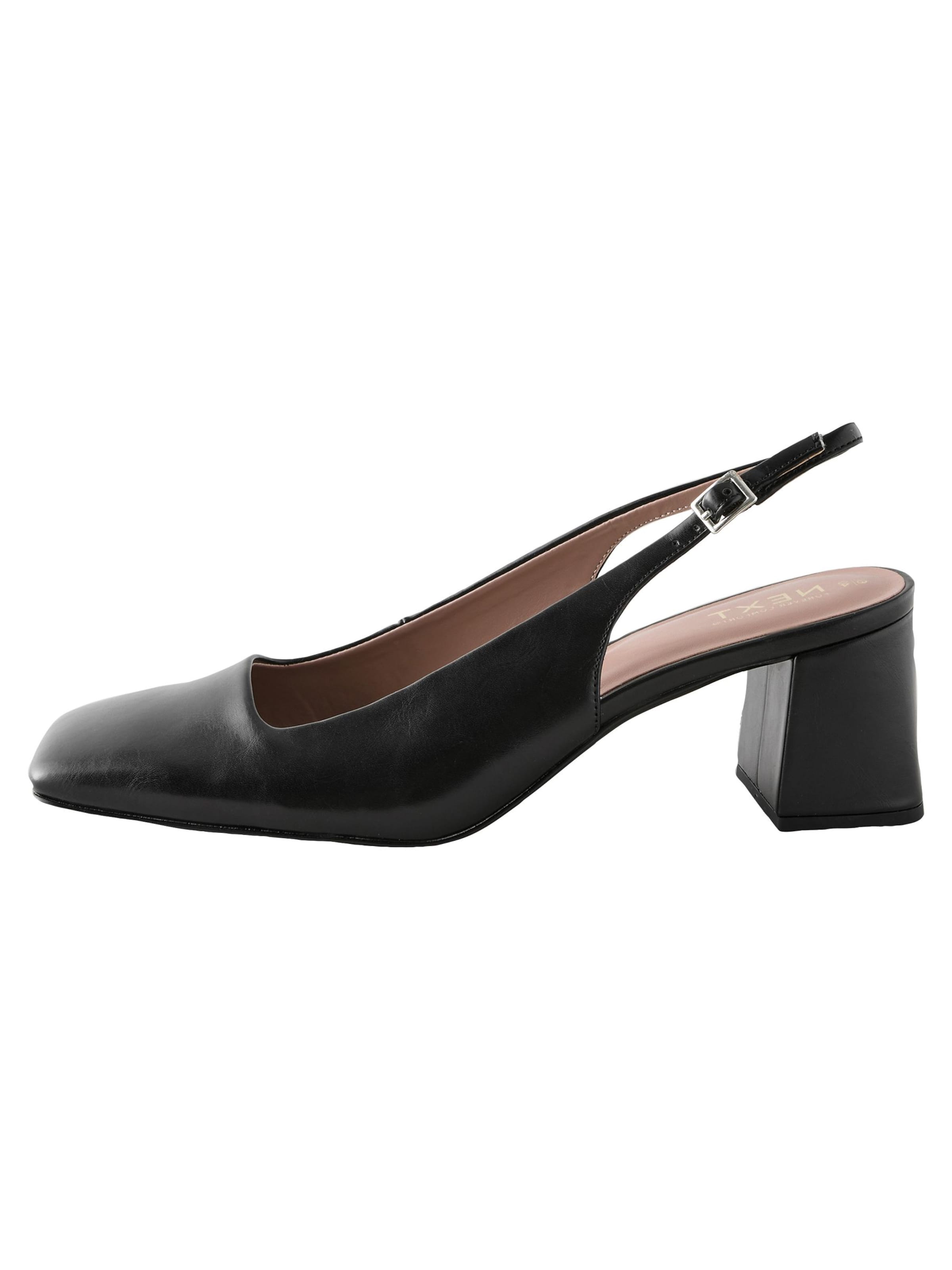 Pumps de la Next pe negru: față