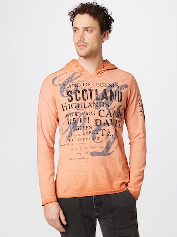 CAMP DAVID T-shirt 'Land Of Legends' i orange: framsida