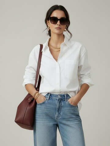 WEARABLE STORIES Bluse 'Tess' i hvid