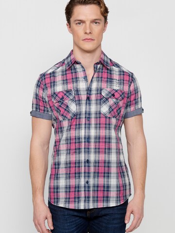 KOROSHI - Ajuste regular Camisa en gris: frente