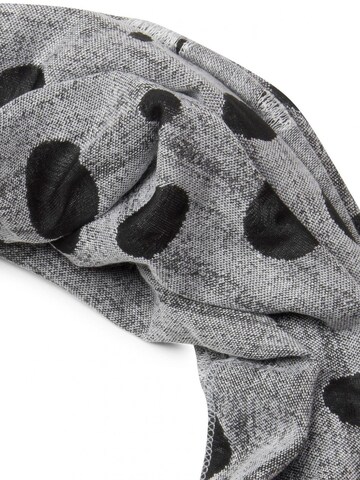 styleBREAKER Schlauchschal 'Loop Schal mit Sterne und Punkte Muster'‌‌‌‌‌‌‌ in Grau