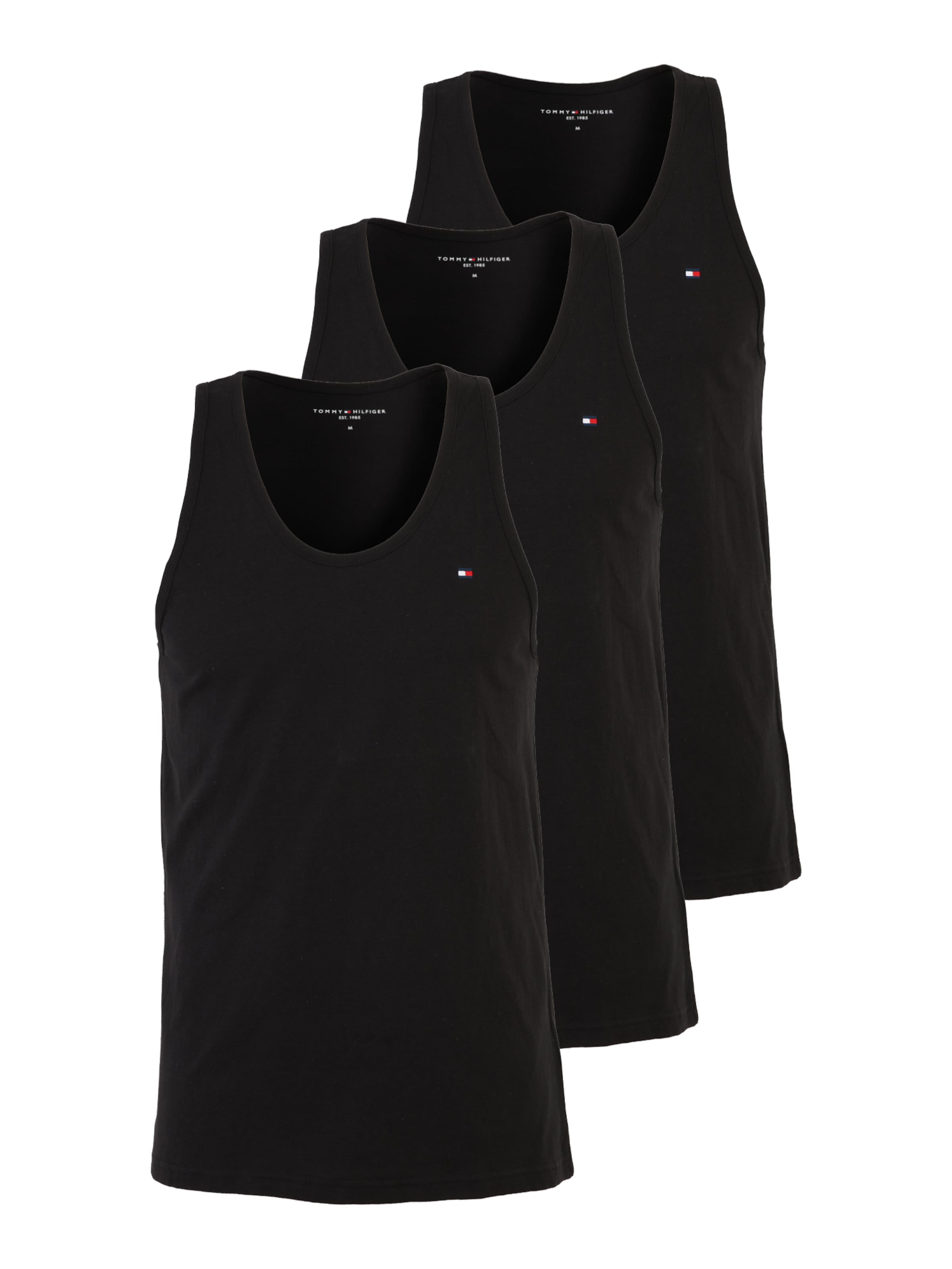 Maiou de la Tommy Hilfiger Underwear pe negru: față