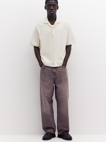 Pull&Bear Pohodlné nošení Košile – bílá