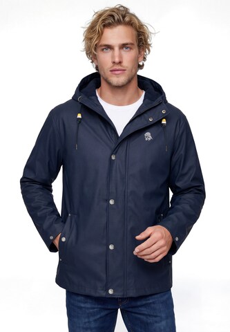 Schmuddelwedda Functionele jas in Blauw: voorkant