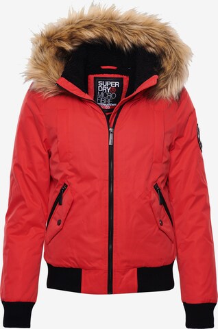 Superdry Winterjas in Rood: voorkant