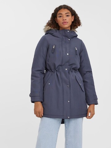 VERO MODA Vinterparka 'Track' i blå: forside