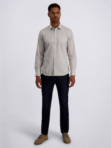 PIERRE CARDIN Regular fit Button Up Shirt in Silver