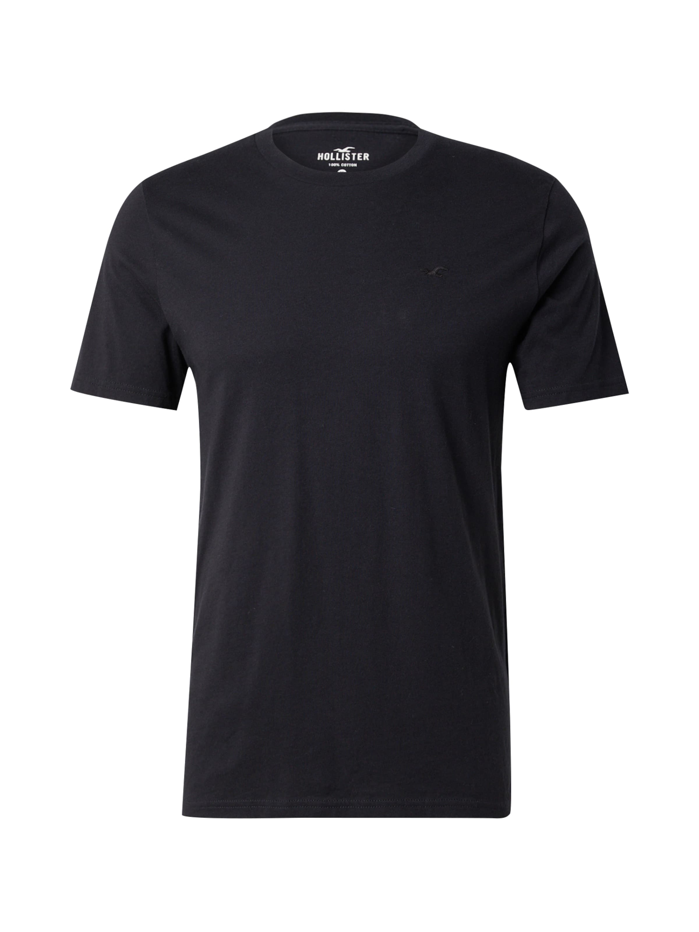 HOLLISTER Μπλουζάκι σε μαύρο: μπροστά