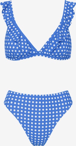 C&City Triangle Bikini in Blue: front