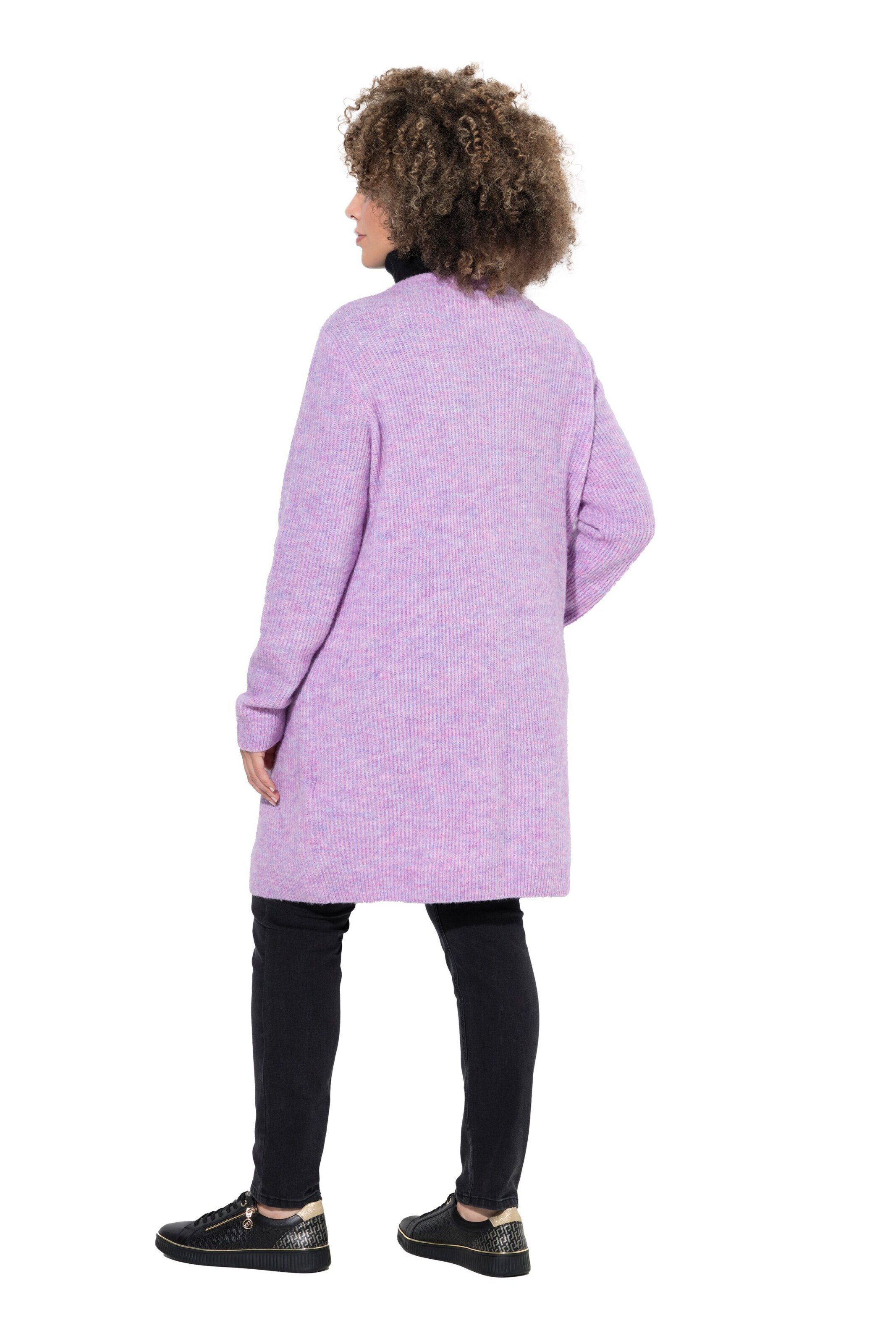 Ulla Popken Knit Cardigan in Purple