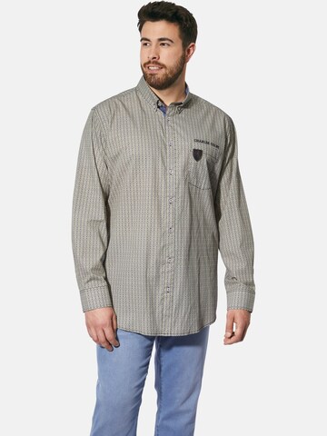 Charles Colby Comfort fit Overhemd 'Duke Quillon' in Wit: voorkant