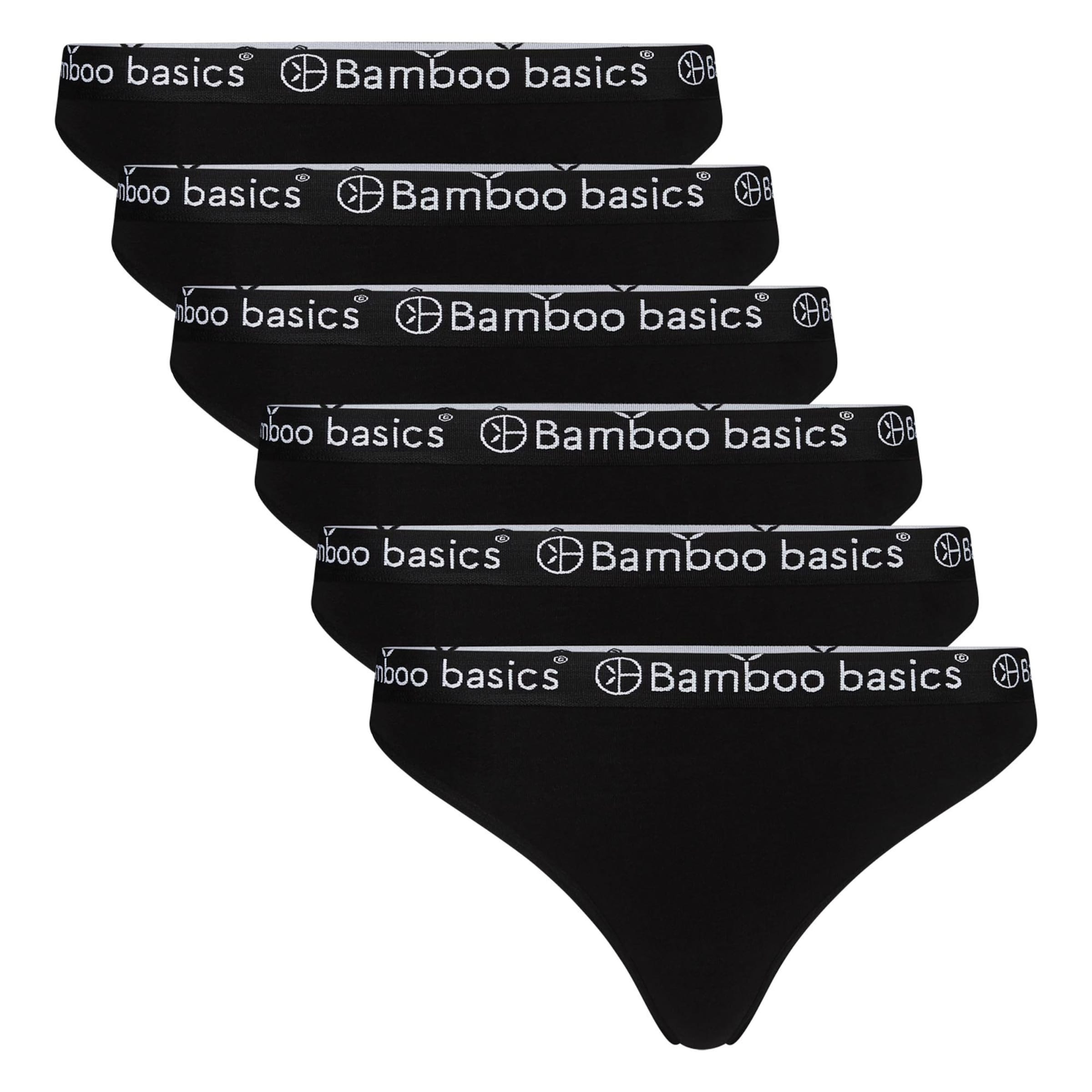 String Bamboo basics en noir : devant