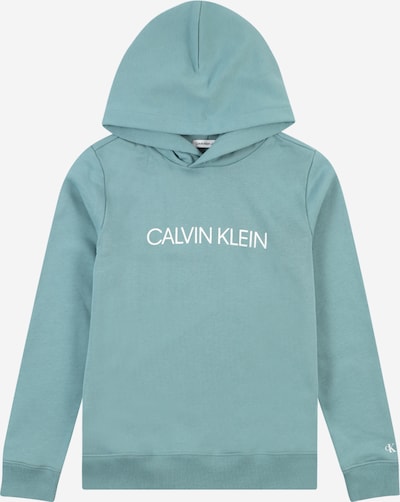 Calvin Klein Jeans Sweatshirt in Turquoise / White, Item view