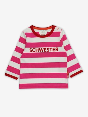 Toby Tiger Shirt 'Schwester-Applikation'‌‌‌‌‌‌‌ in Pink: Vorderseite