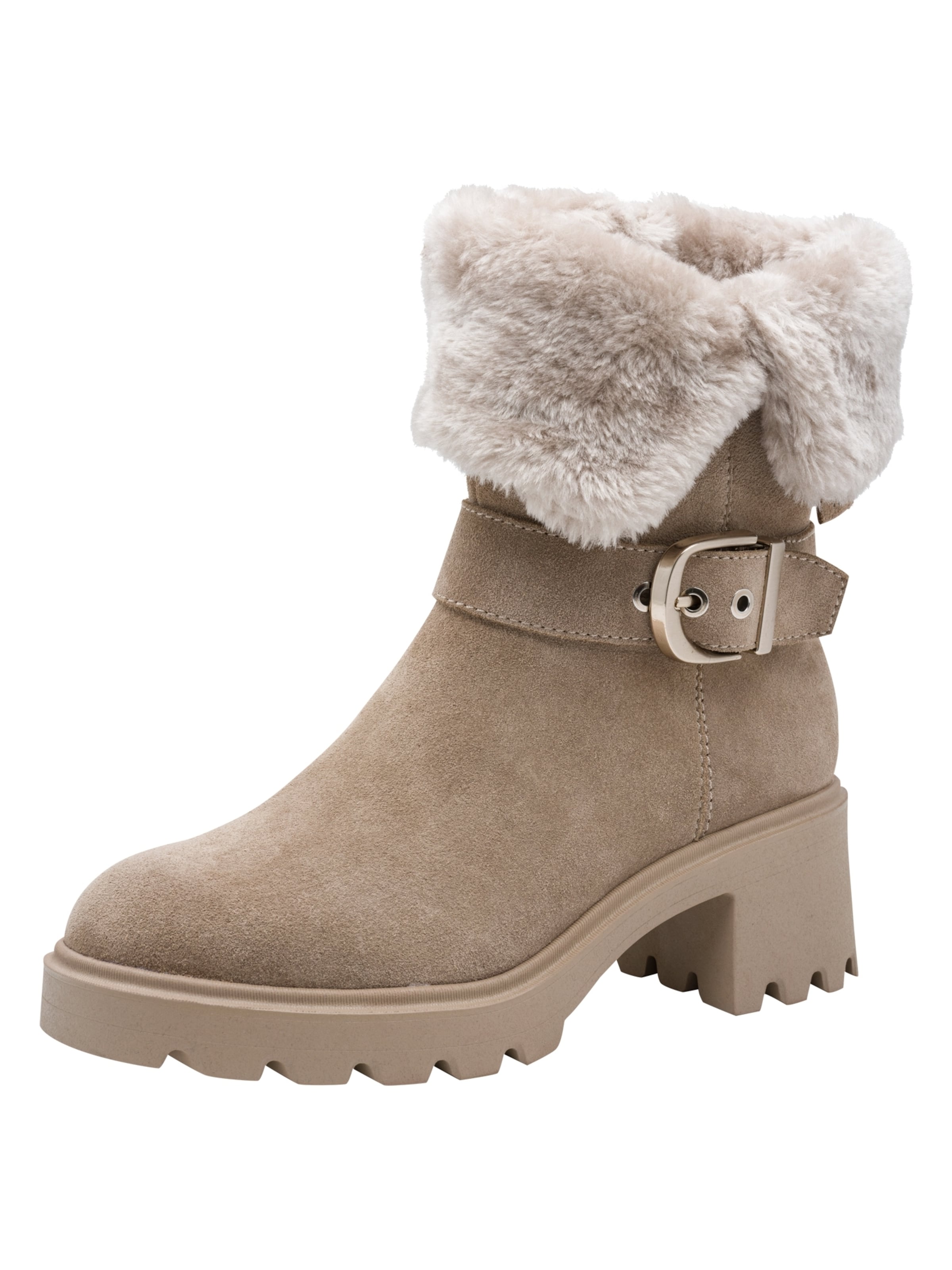 Bottines Tamaris en beige : devant
