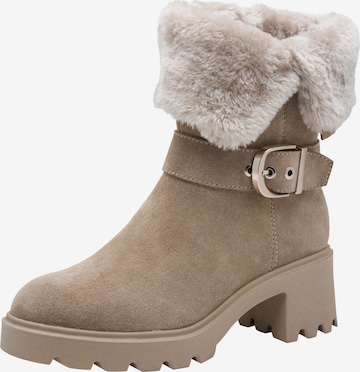 Bottines Tamaris en beige : devant