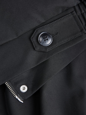 JACK & JONES Демисезонная куртка 'Santorini Harrington' в Черный