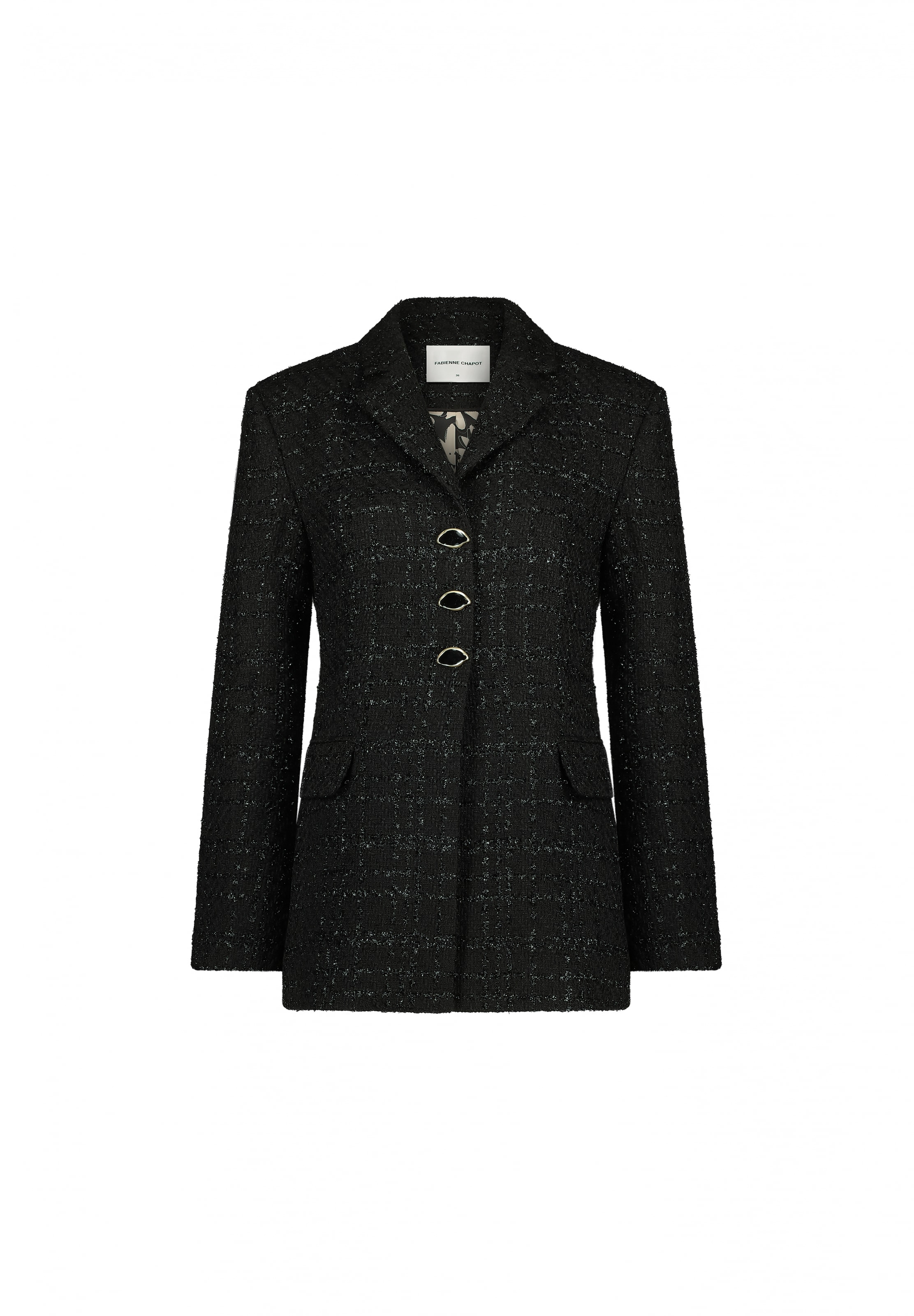 Fabienne Chapot Blazers in Zwart: voorkant