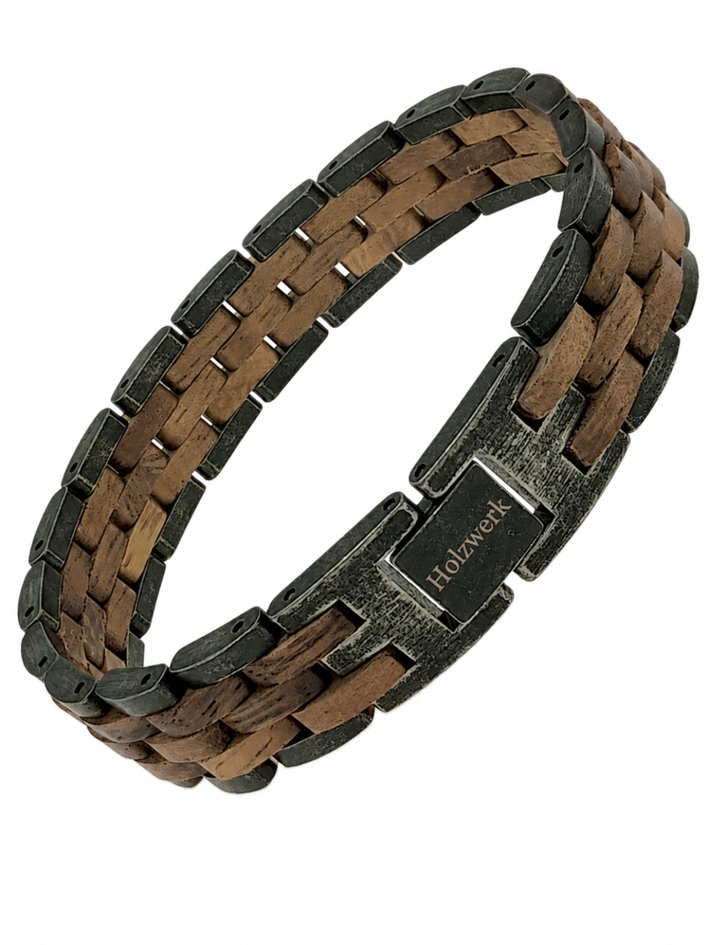 Holzwerk Armband 'FEDERSEE'‌‌‌‌‌‌ in Braun: Vorderseite