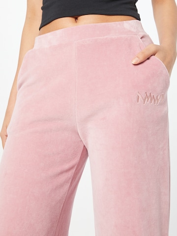 ABOUT YOU Limited Boot cut Pants 'Linda' in Pink