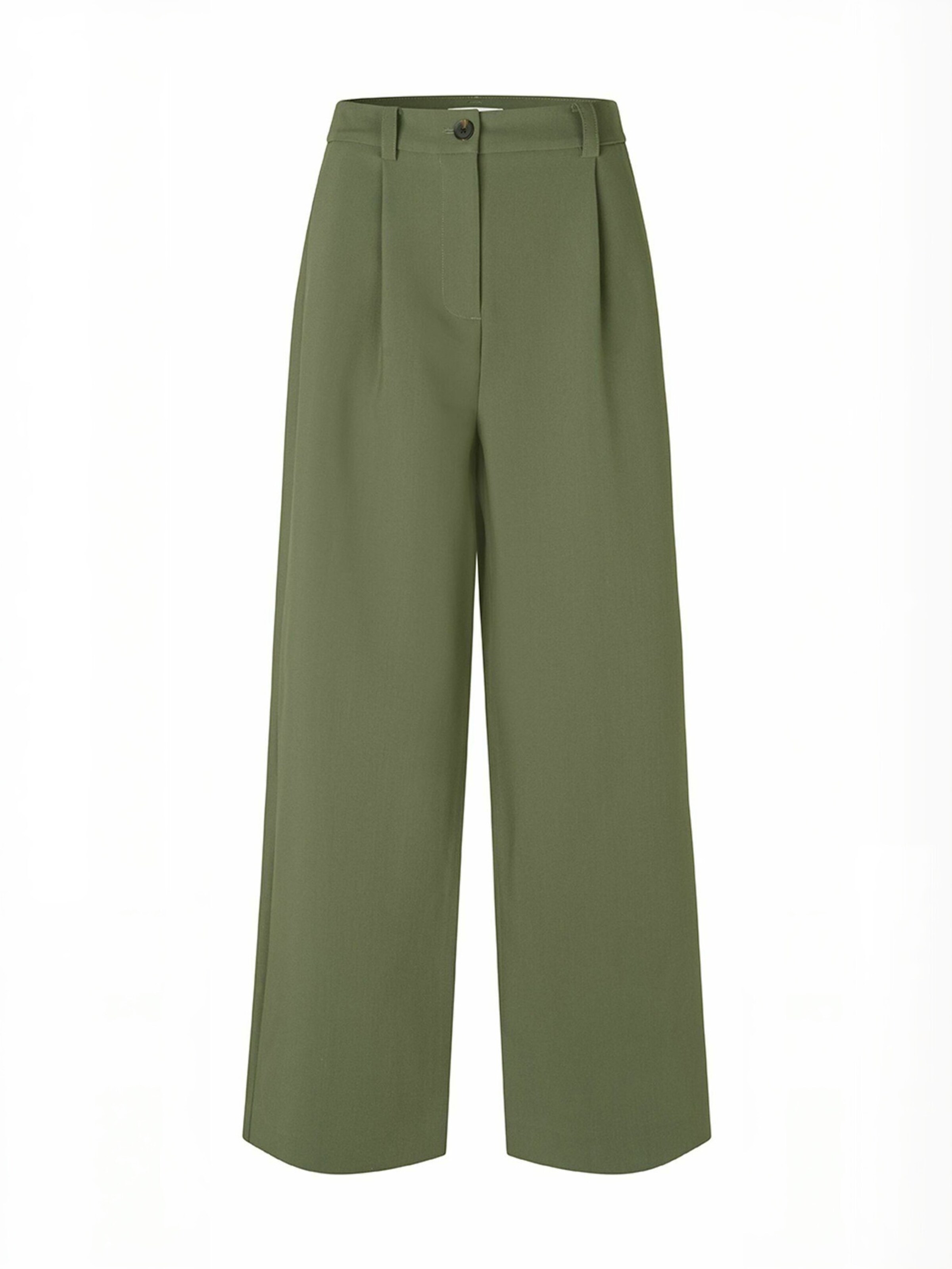 Regular Pantalon ' Galemd ' modström en vert : devant