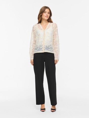 VILA Gebreid vest 'VIJulietta' in Beige