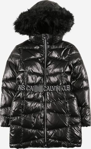 Calvin Klein Jeans Mantel, värv must: eest vaates