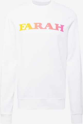 FARAH Bluzka sportowa 'PALM' w kolorze biały: przód