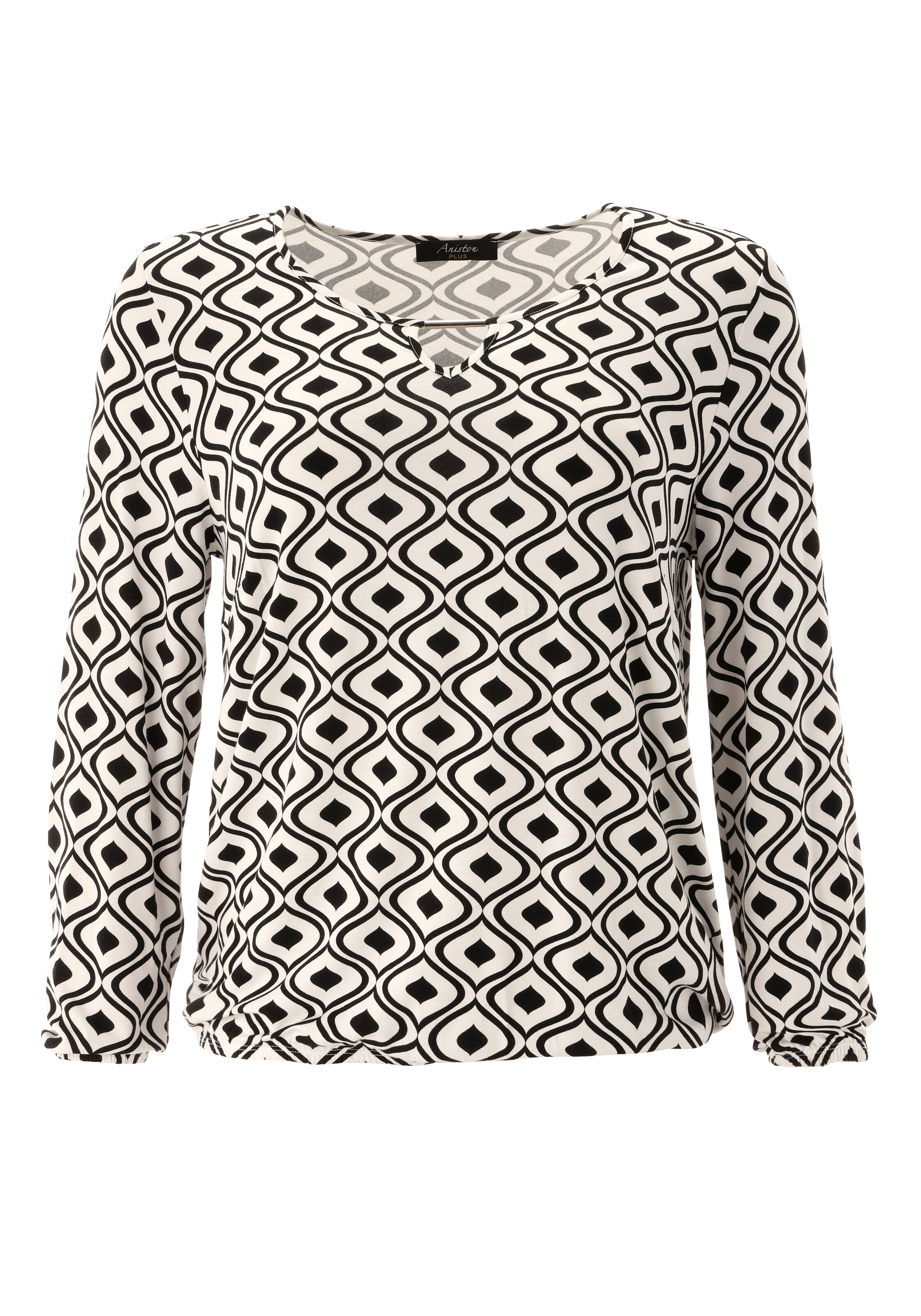 Aniston Bluse in Schwarz: Vorderseite