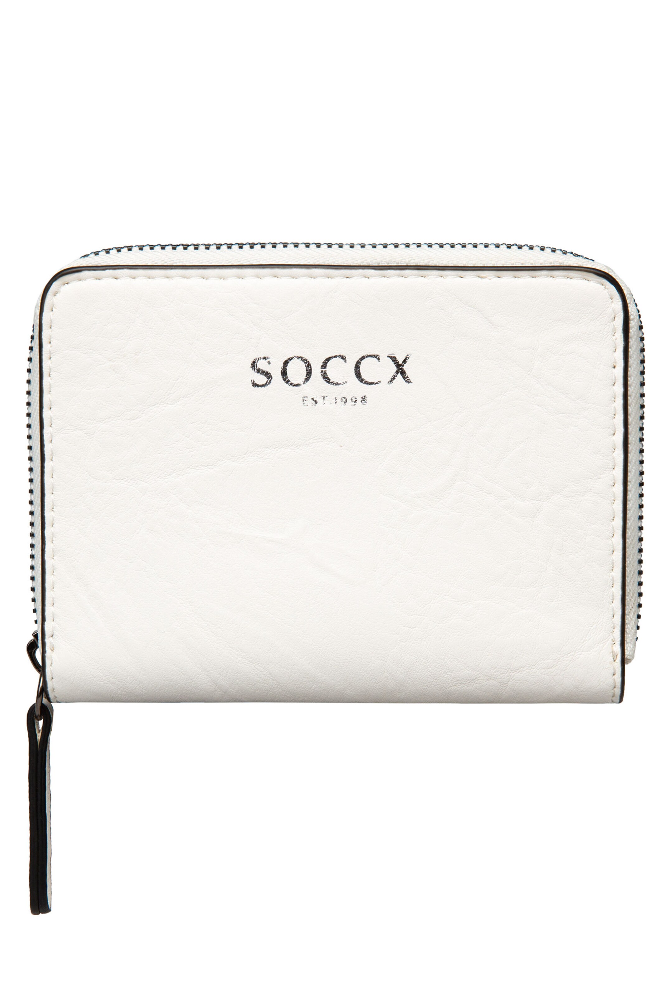 Soccx Wallet in White: front