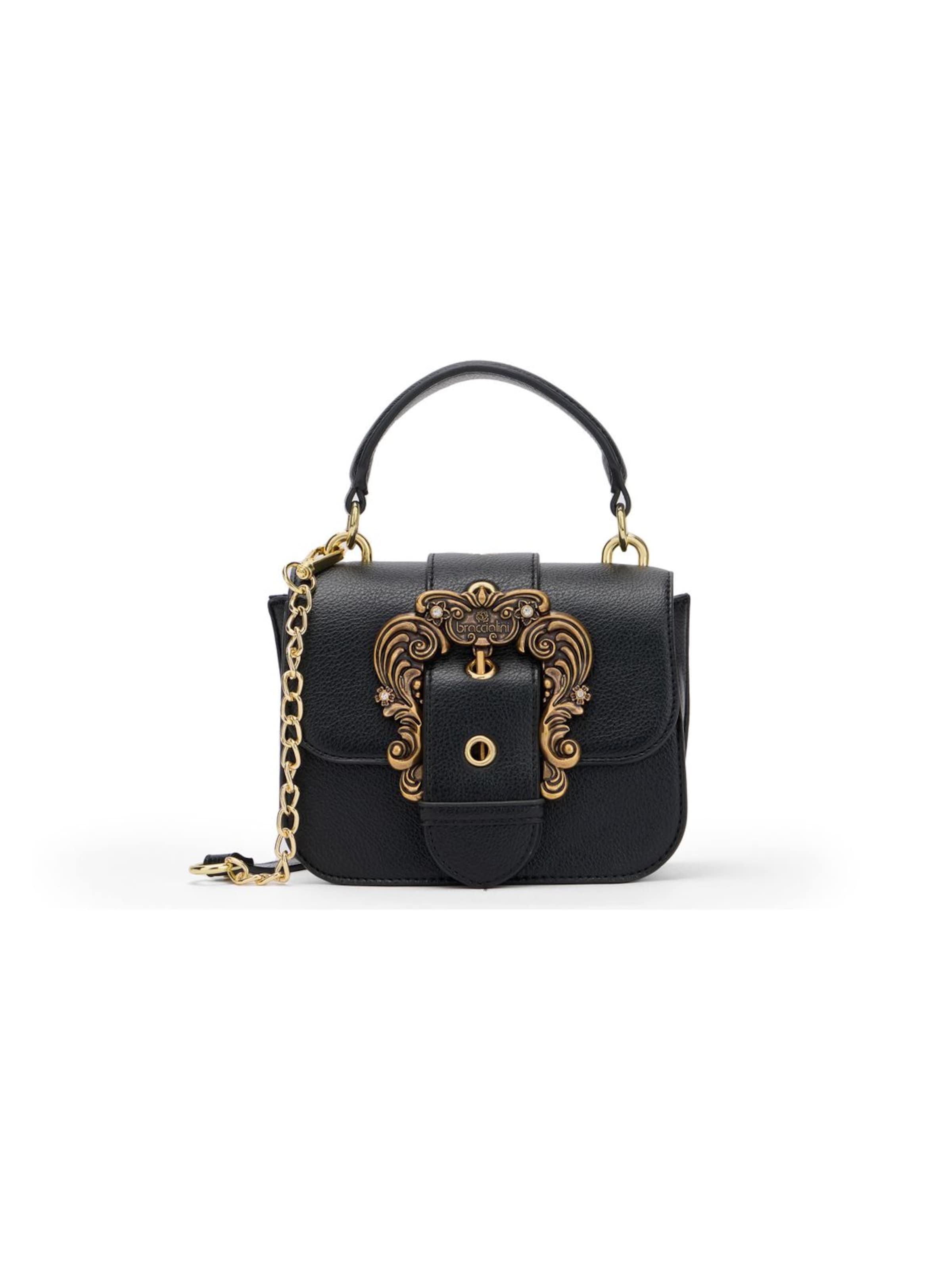 Braccialini Handtasche 'Baroque'‌‌‌‌‌‌‌‌‌‌ in Schwarz: Vorderseite