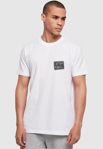 T-Shirt 'Captain Marvel' ABSOLUTE CULT en blanc : devant